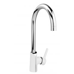 Смеситель для кухни Armatura Angelit chrome-white 6713-915-40 белый-хром