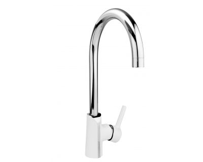 Смеситель для кухни Armatura Angelit chrome-white 6713-915-40 белый-хром