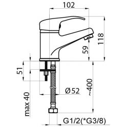 Смеситель для умывальника Rubineta Prince P-18 Star P80001 хром