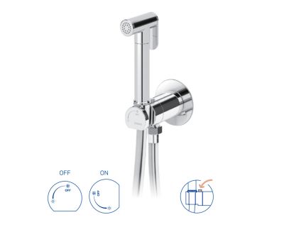 Гигиенический душ со смесителем Bruma Bidet 1451103CR Chrome