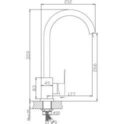 Смеситель для кухни Haiba HB70802