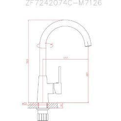 Смеситель для кухни Haiba HB70074