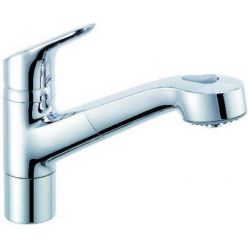 Кухонный однорычажный смеситель с выдвижным изливом Kludi Objekta, 325810575