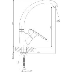 Смеситель для кухни Haiba HB4107-2