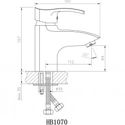 Смеситель для раковины Haiba HB1070