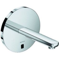 Электронный смеситель для умывальника питание от сети 240В или батарейки 190 мм Kludi Zenta, 3850305