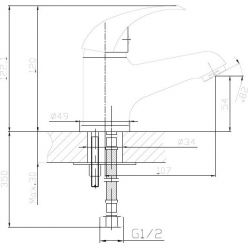 Смеситель для раковины Haiba HB1015