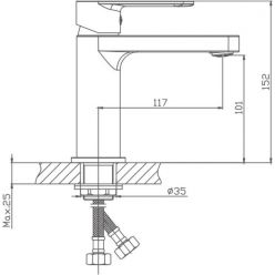 Смеситель для раковины Haiba HB10617