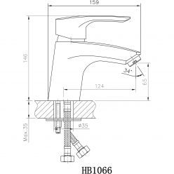 Смеситель для раковины Haiba HB1066
