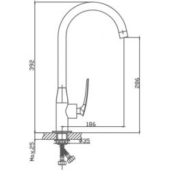 Смеситель для кухни Haiba HB70616
