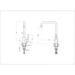 Смеситель для кухни Haiba HB71304-4