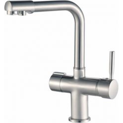 Смеситель для кухни (нержавейка) с отдельным аэратором для питьевой воды Haiba HB70088-5