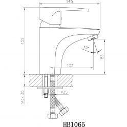 Смеситель для раковины Haiba HB1065