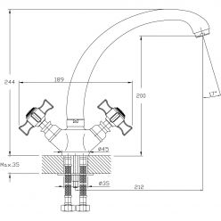 Смеситель для раковины Haiba HB4719-5