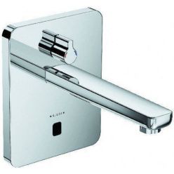 Электронный смеситель для умывальника питание от сети 240В или батарейки 190 мм Kludi Zenta, 3850005