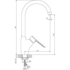 Смеситель для кухни Haiba HB70198