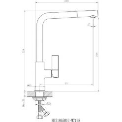 Смеситель для кухни Haiba HB70501