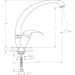 Смеситель для кухни Haiba HB4115-2