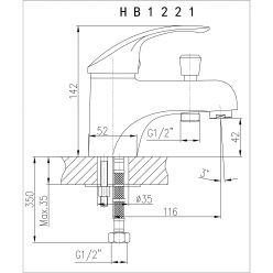 Гигиенический смеситель Haiba HB1221