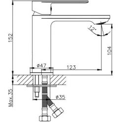 Смеситель для раковины Haiba HB10590