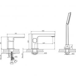 Смеситель для ванны Haiba HB80615