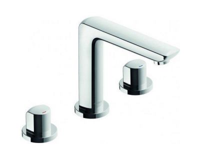 Однорычажный смеситель для раковины на 3 отверстия Kludi Ameo, 413930530