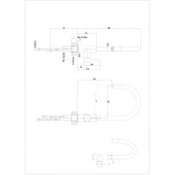 Смеситель для кухни Haiba HB71304-3