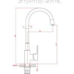 Смеситель комбинированный силиконовый с гибким изливом Haiba HB70113-8