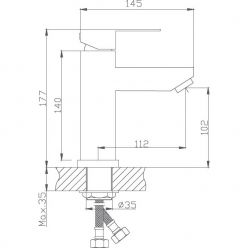 Смеситель для раковины Haiba HB10801