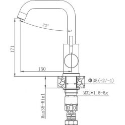 Смеситель для кухни Haiba HB72304-4