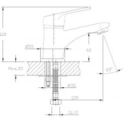 Смеситель для раковины Haiba HB1016