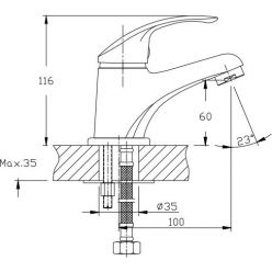 Смеситель для раковины Haiba HB1036