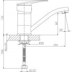 Смеситель для раковины Haiba HB4506