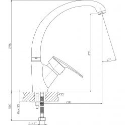 Смеситель для кухни Haiba HB4106