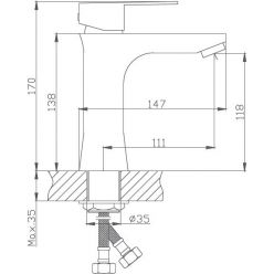 Смеситель для раковины Haiba HB10802