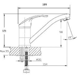 Смеситель для кухни Haiba HB4525