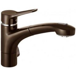 Смеситель для кухни с выдвижным изливом с дополнительным краном мокка/хром Kludi MX, 399458262