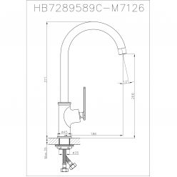 Смеситель для кухни Haiba HB70589