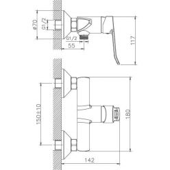Гигиенический душ Haiba HB55556