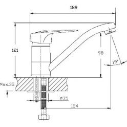 Смеситель для раковины Haiba HB4536-2