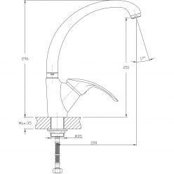 Смеситель для кухни Haiba HB4221-5