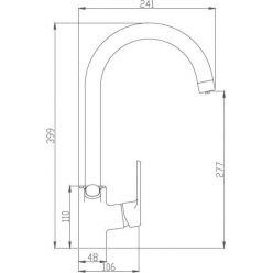 Смеситель для кухни с подключением фильтра питьевой воды Haiba HB76856