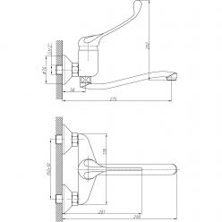 Смеситель для кухни Haiba HB4624