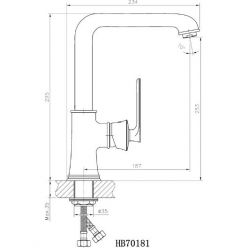 Смеситель для кухни Haiba HB70181-7