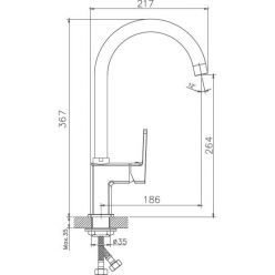 Смеситель для кухни Haiba HB70176