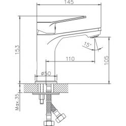 Смеситель для раковины Haiba HB10559