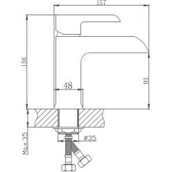 Смеситель для раковины Haiba HB10805-7