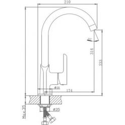 Смеситель для кухни Haiba HB70805-8