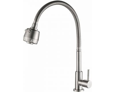 Моно смеситель для кухни под одну воду (нержавейка) Haiba HB4181