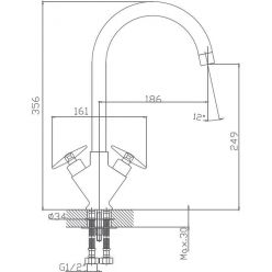 Смеситель для кухни Haiba HB4099